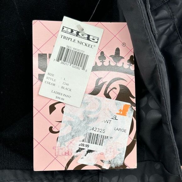 Five Fifty Five Triple Nickel Insulated Snow Pants Black Large NWT - Picture 12 of 12